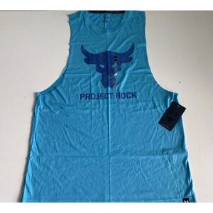 Under Armour UA Project Rock Brahma Bull Muscle Tank Top 1373787-433 Men's Sz L